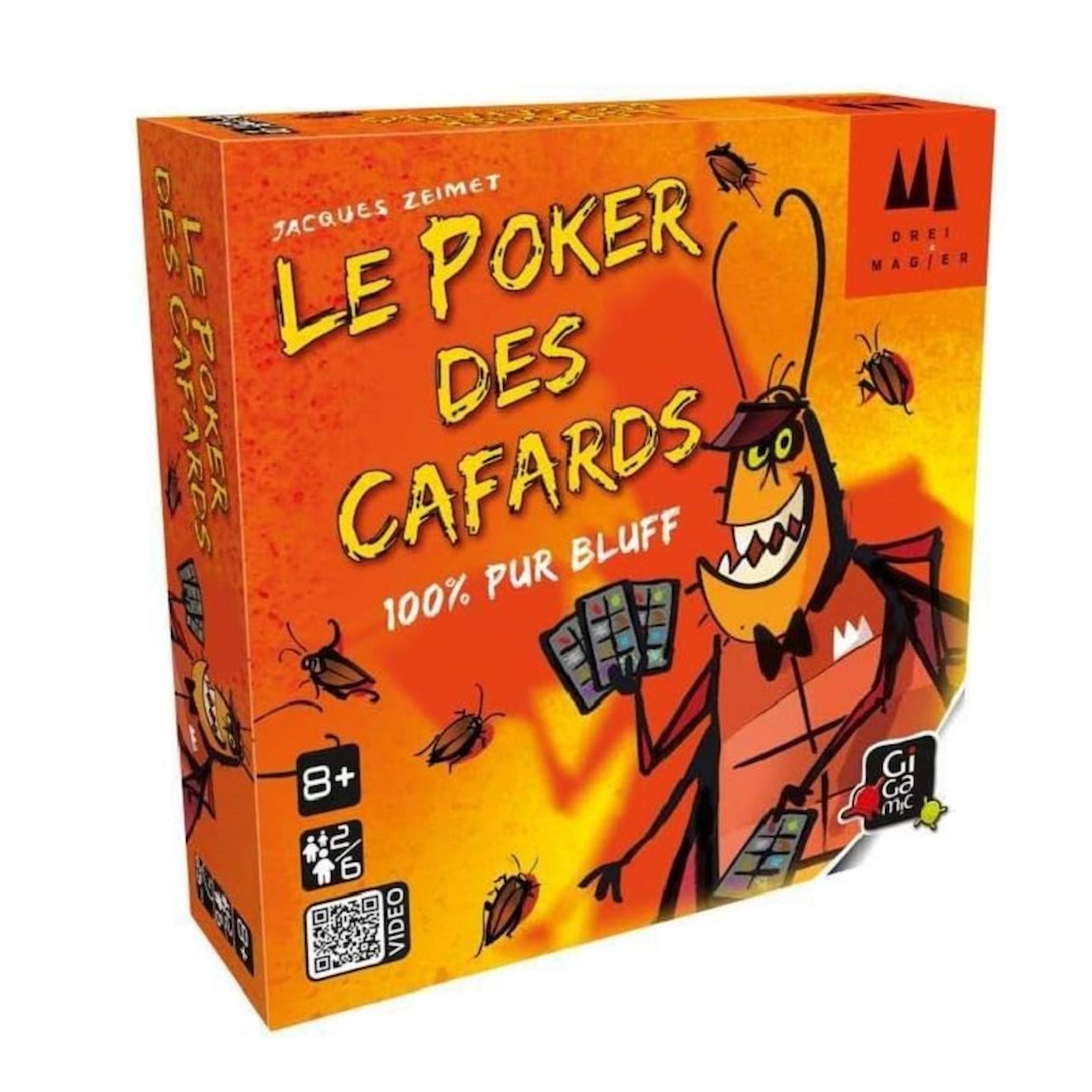 Le poker des cafards orange