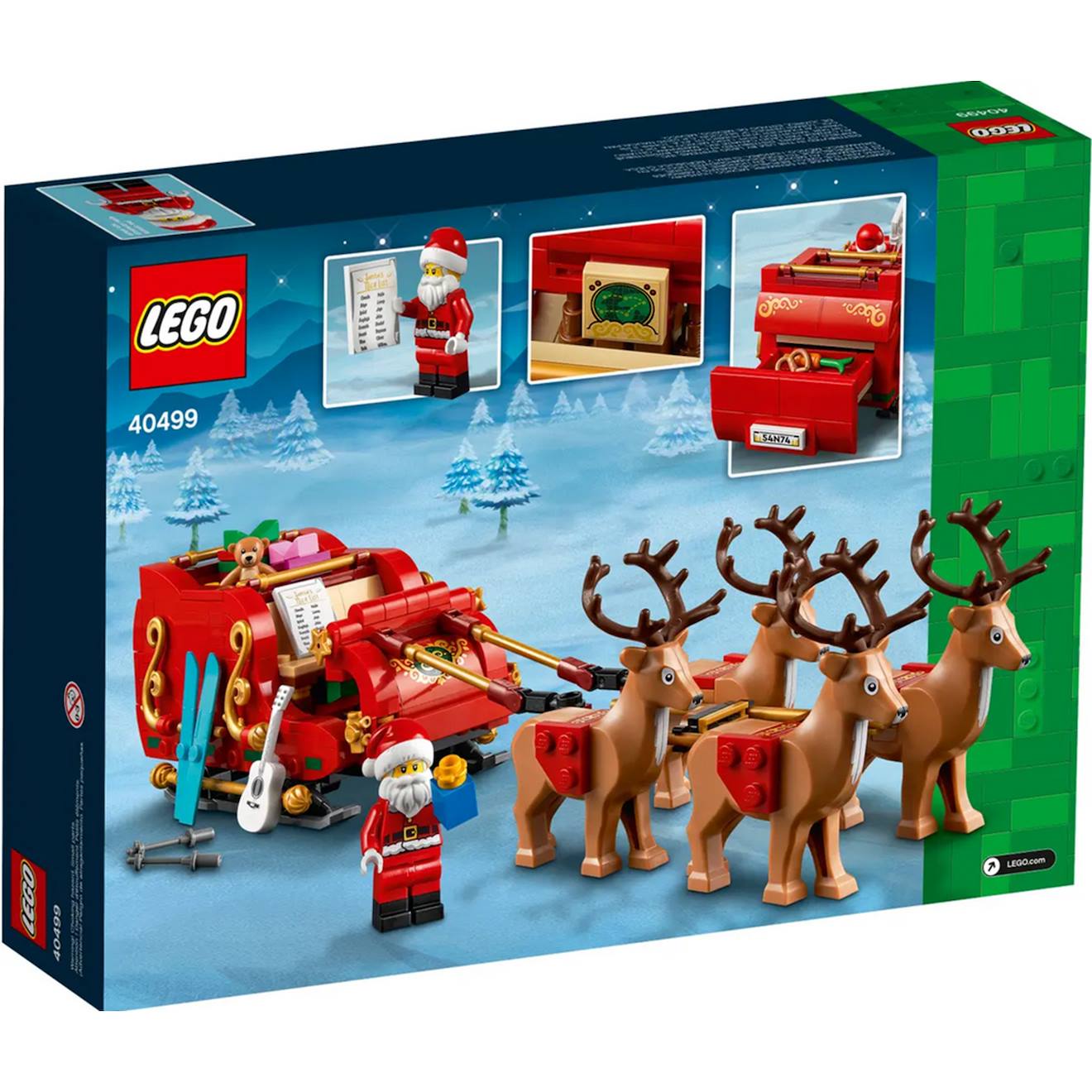 Le traîneau du père noël 40499 multicolore
