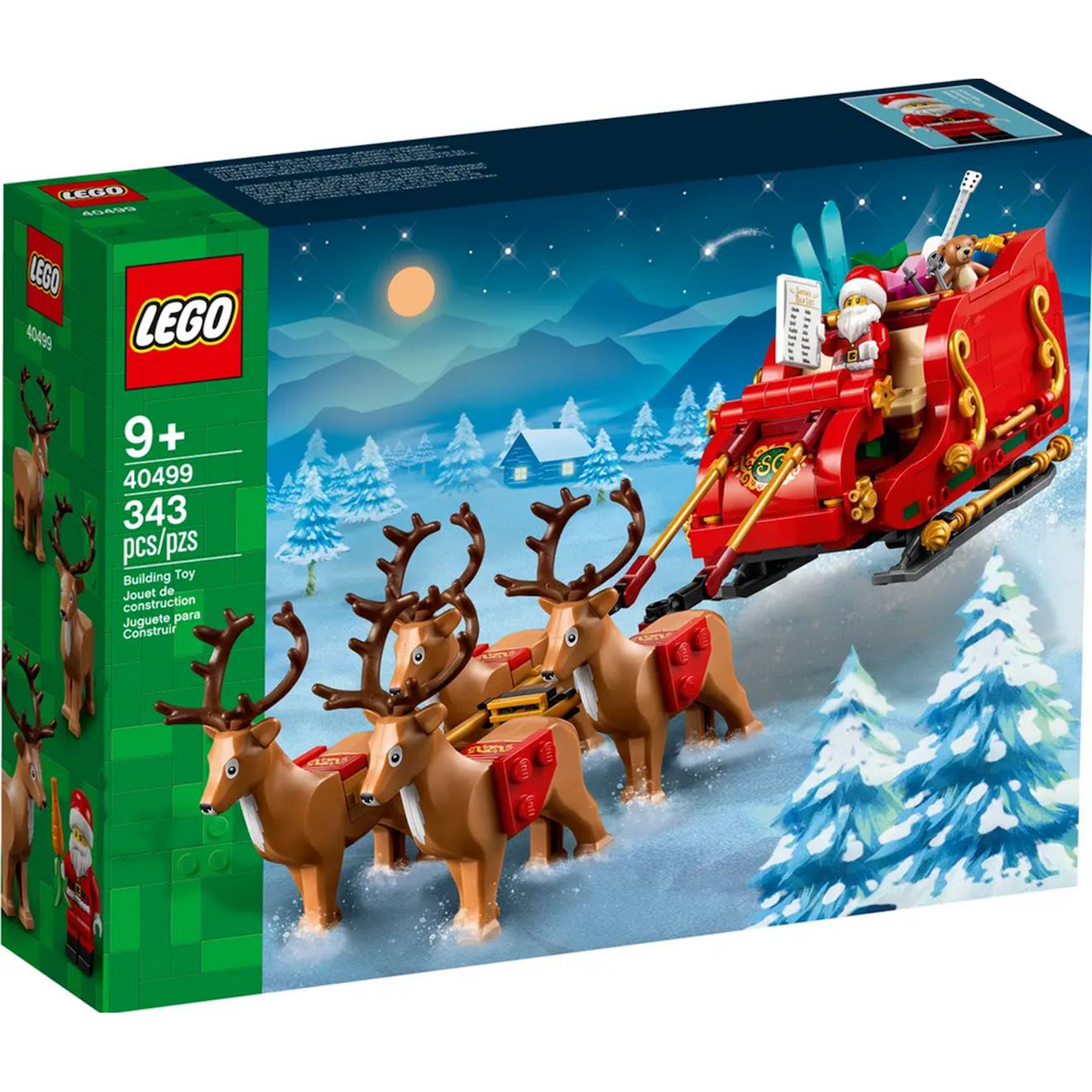 Le traîneau du père noël 40499 multicolore