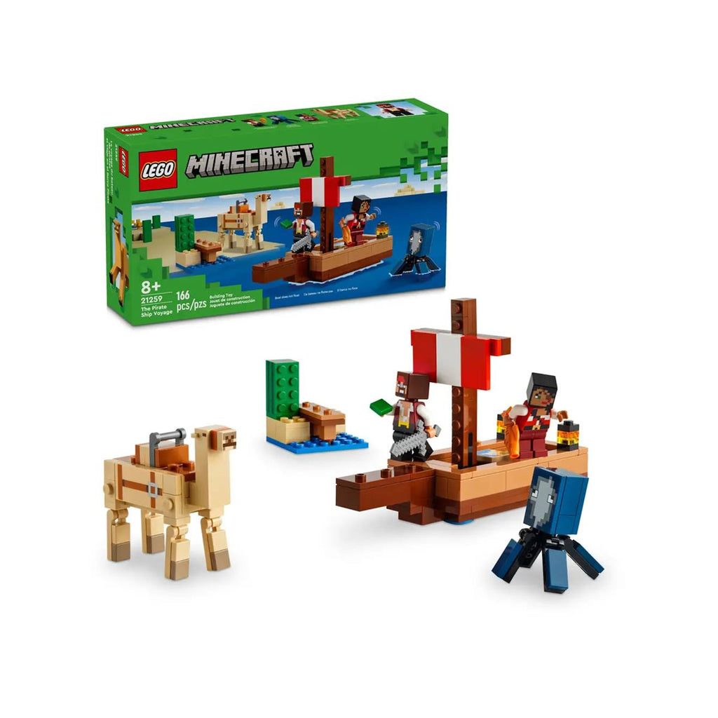 Le voyage du bateau pirate 21259 LEGO Minecraft multicolore