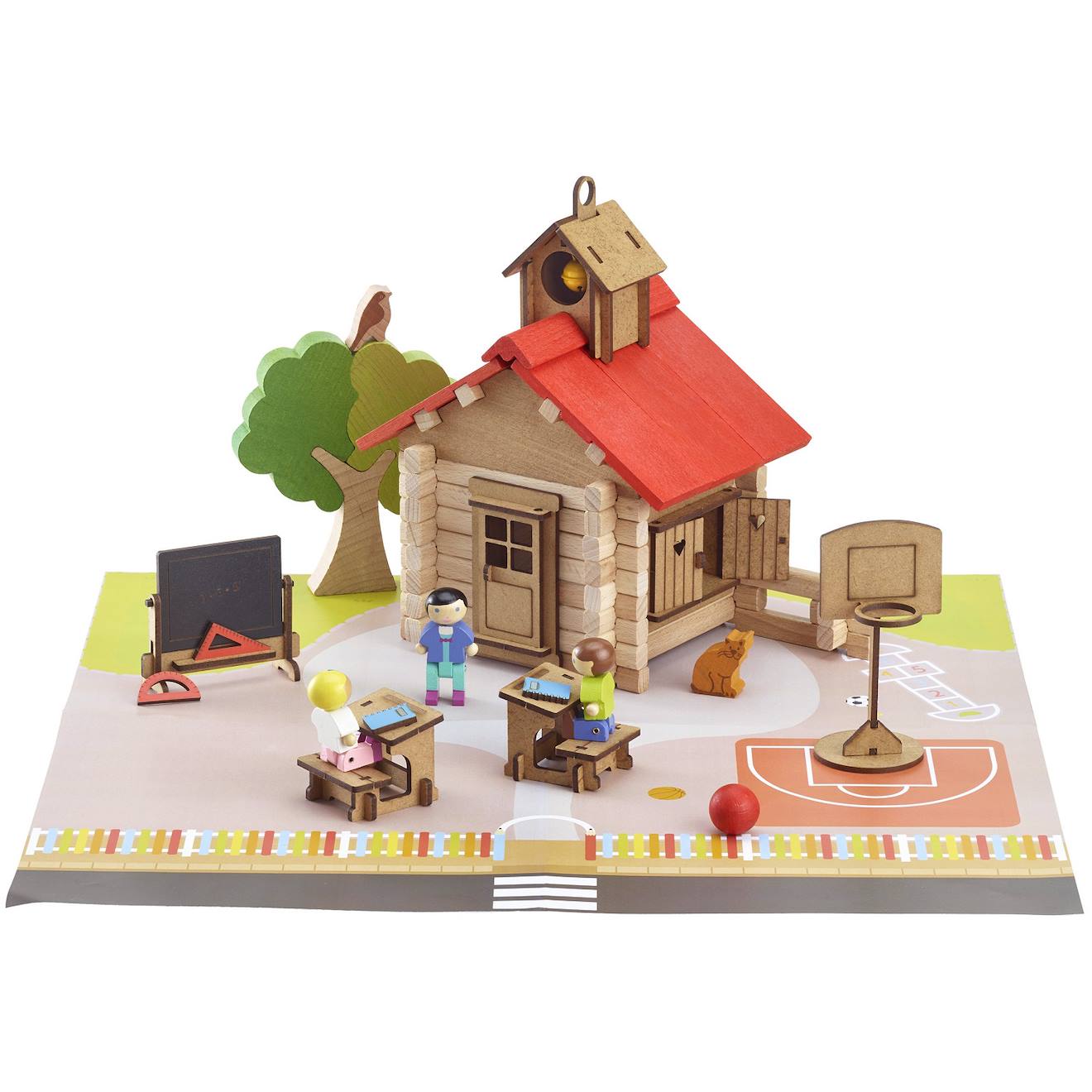 L'école du village 125 pièces marron