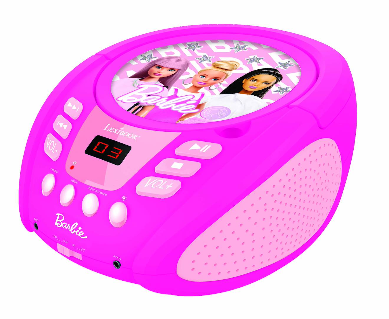Lecteur CD Bluetooth Barbie multicolore