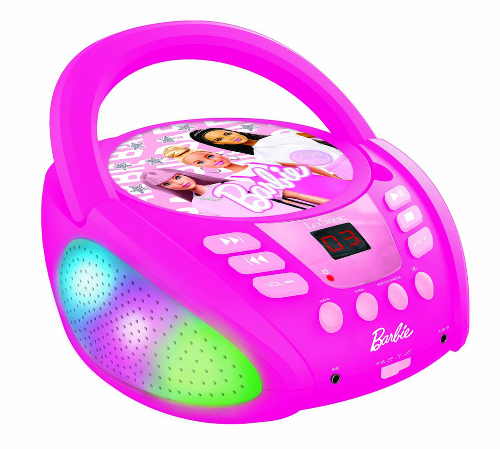 Lecteur CD Bluetooth Barbie multicolore