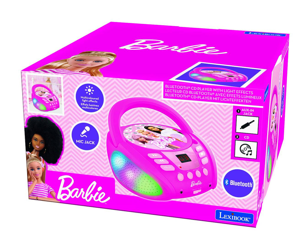 Lecteur CD Bluetooth Barbie multicolore