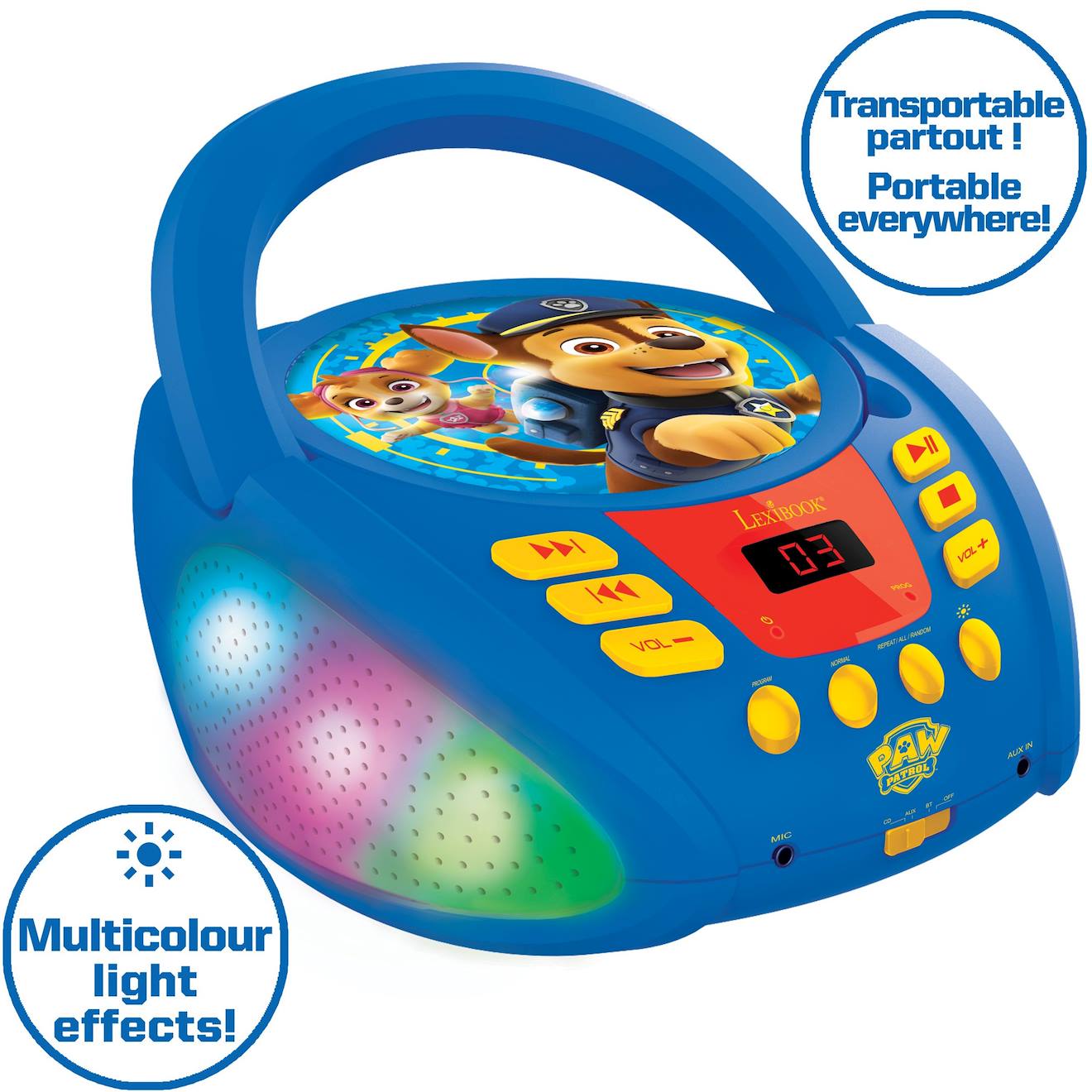 Lecteur CD Bluetooth La Pat' Patrouille multicolore
