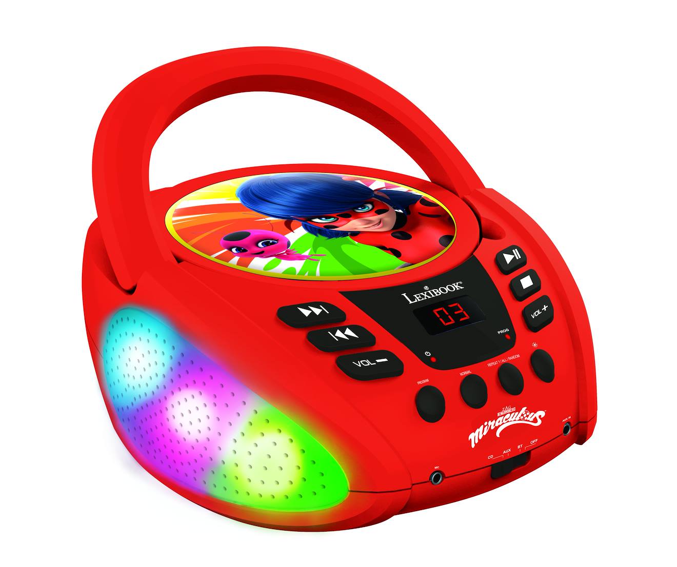 Lecteur CD Bluetooth miraculous multicolore