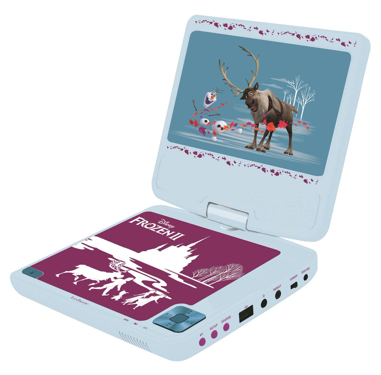 Lecteur DVD portable 7 la reine des neige multicolore