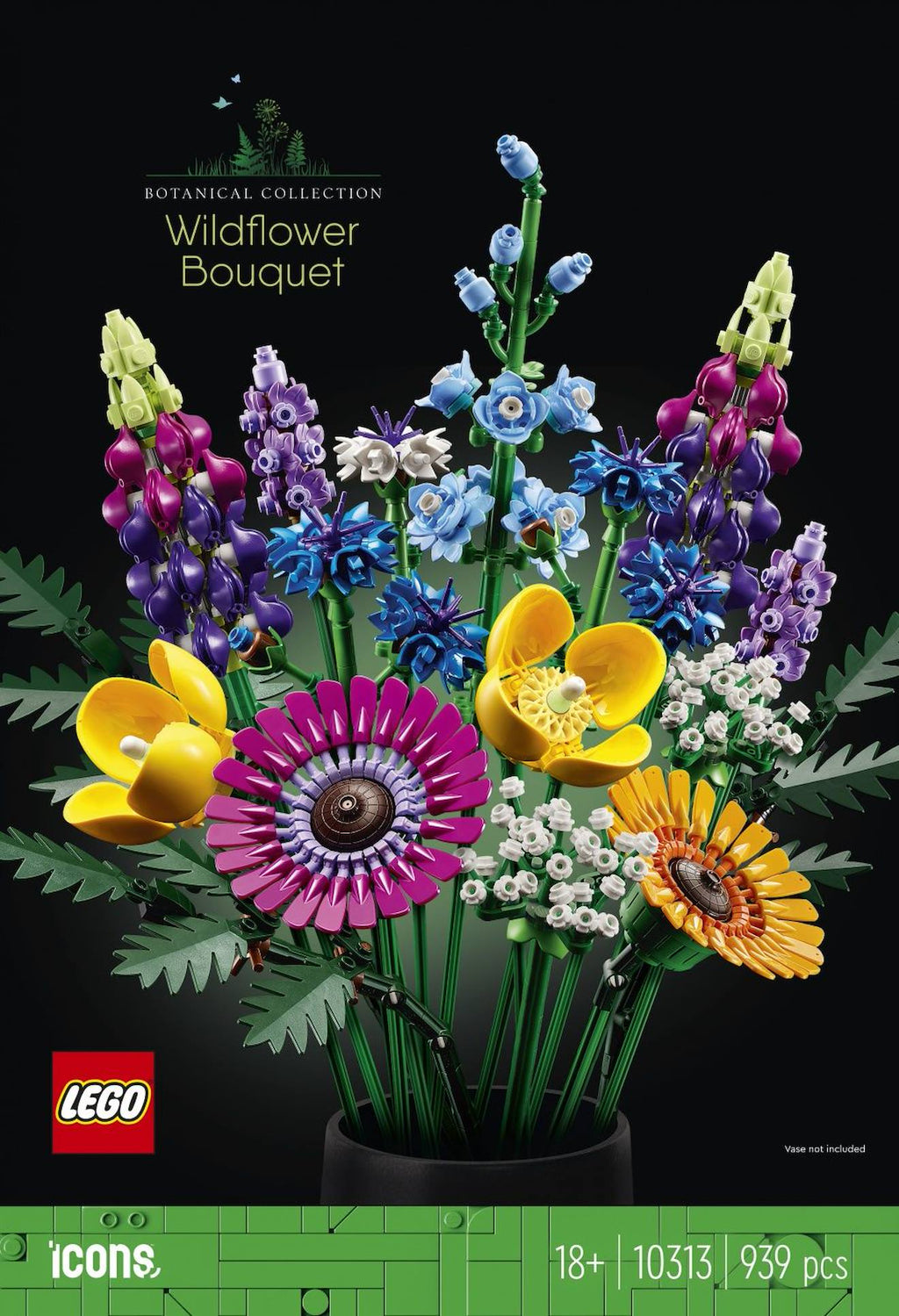 LEGO botanicals - LEGO icons - bouquet de fleurs sauvages - 10313 multicolore