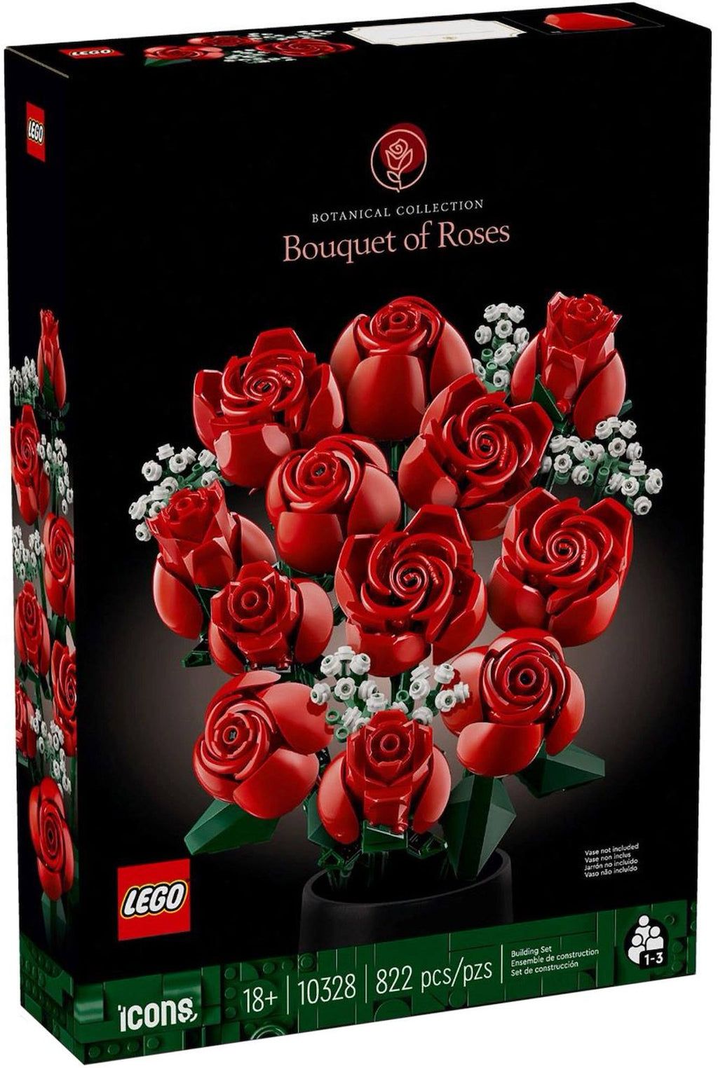 LEGO botanicals - LEGO icons - le bouquet de roses - 10328 multicolore