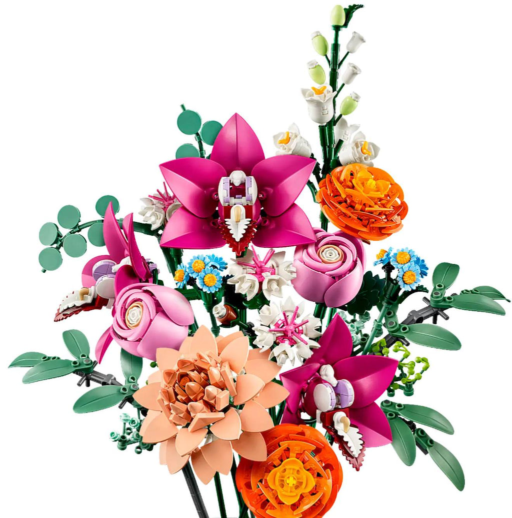 LEGO botanicals - LEGO icons - le joli bouquet de fleurs roses - 10342 multicolore