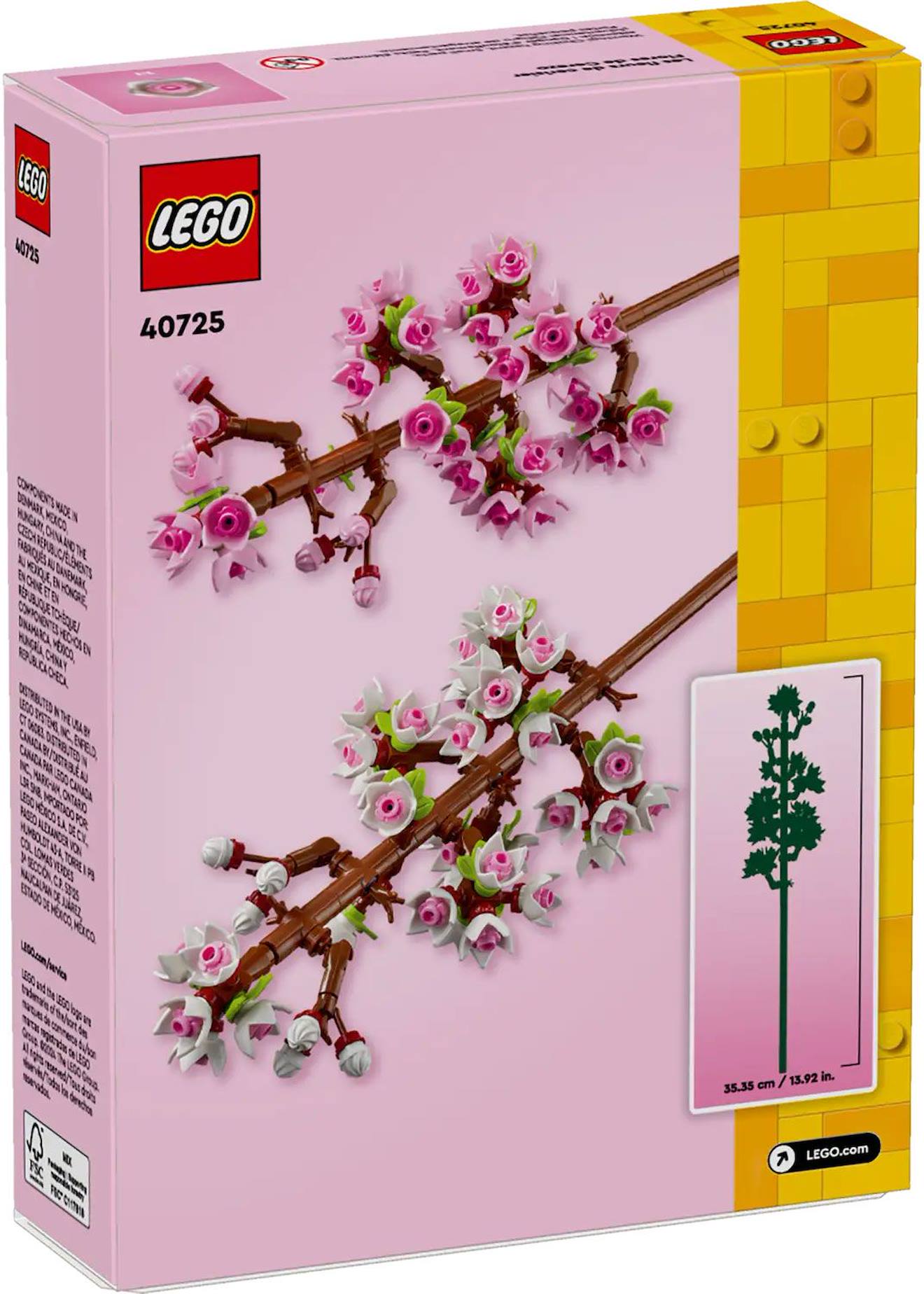LEGO botanicals - les fleurs de cerisier - 40725 multicolore