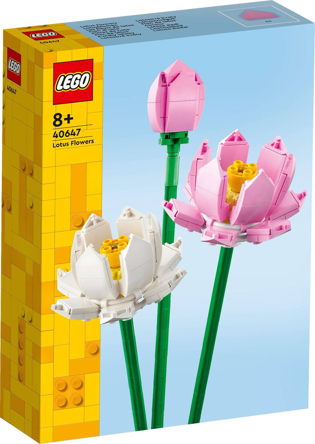 LEGO botanicals - les fleurs de lotus - 40647 multicolore