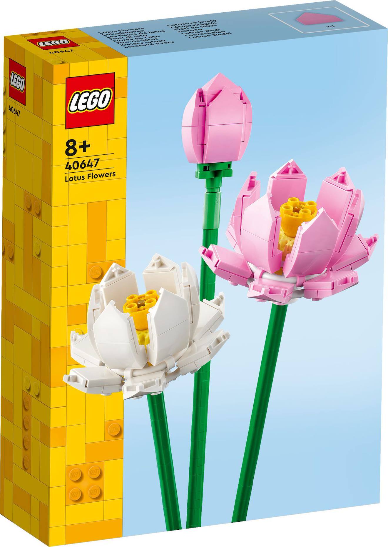 LEGO botanicals - les fleurs de lotus - 40647 multicolore