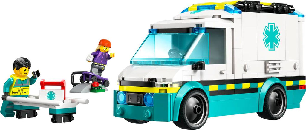 LEGO city - l'ambulance de secours - 60451 multicolore