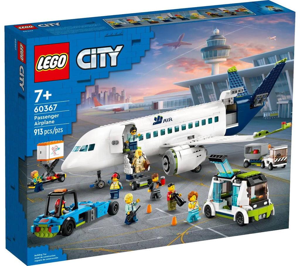LEGO city - l'avion de ligne - 60367 multicolore