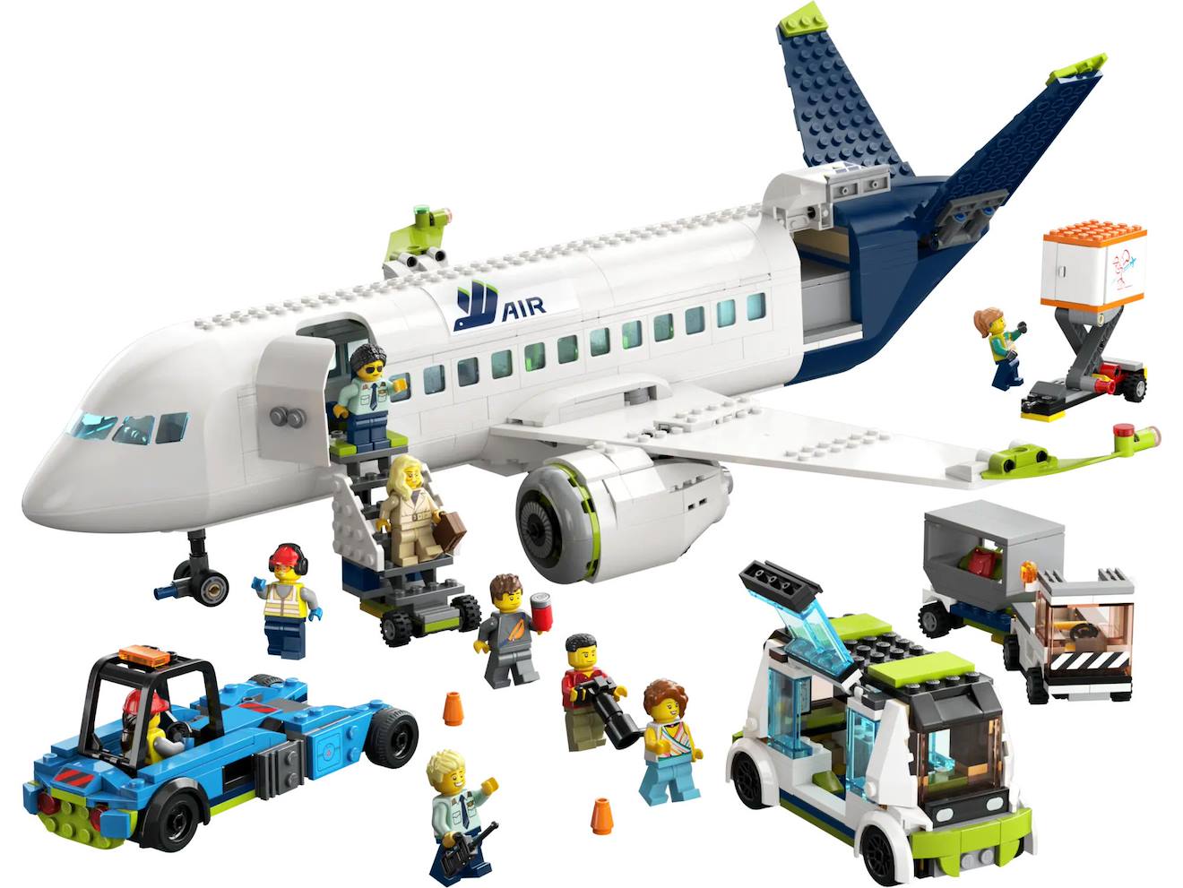 LEGO city - l'avion de ligne - 60367 multicolore