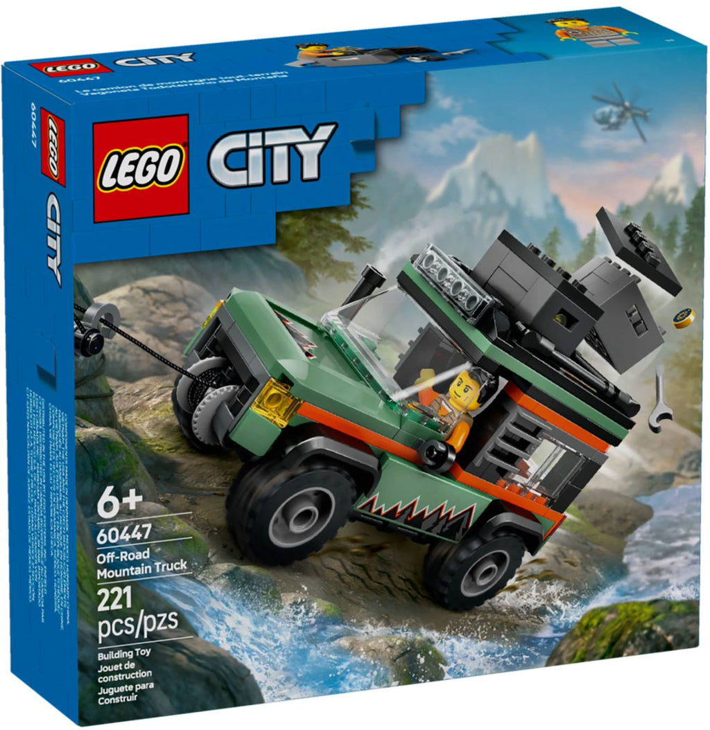 LEGO city - le camion 4x4 tout-terrain - 60447 multicolore