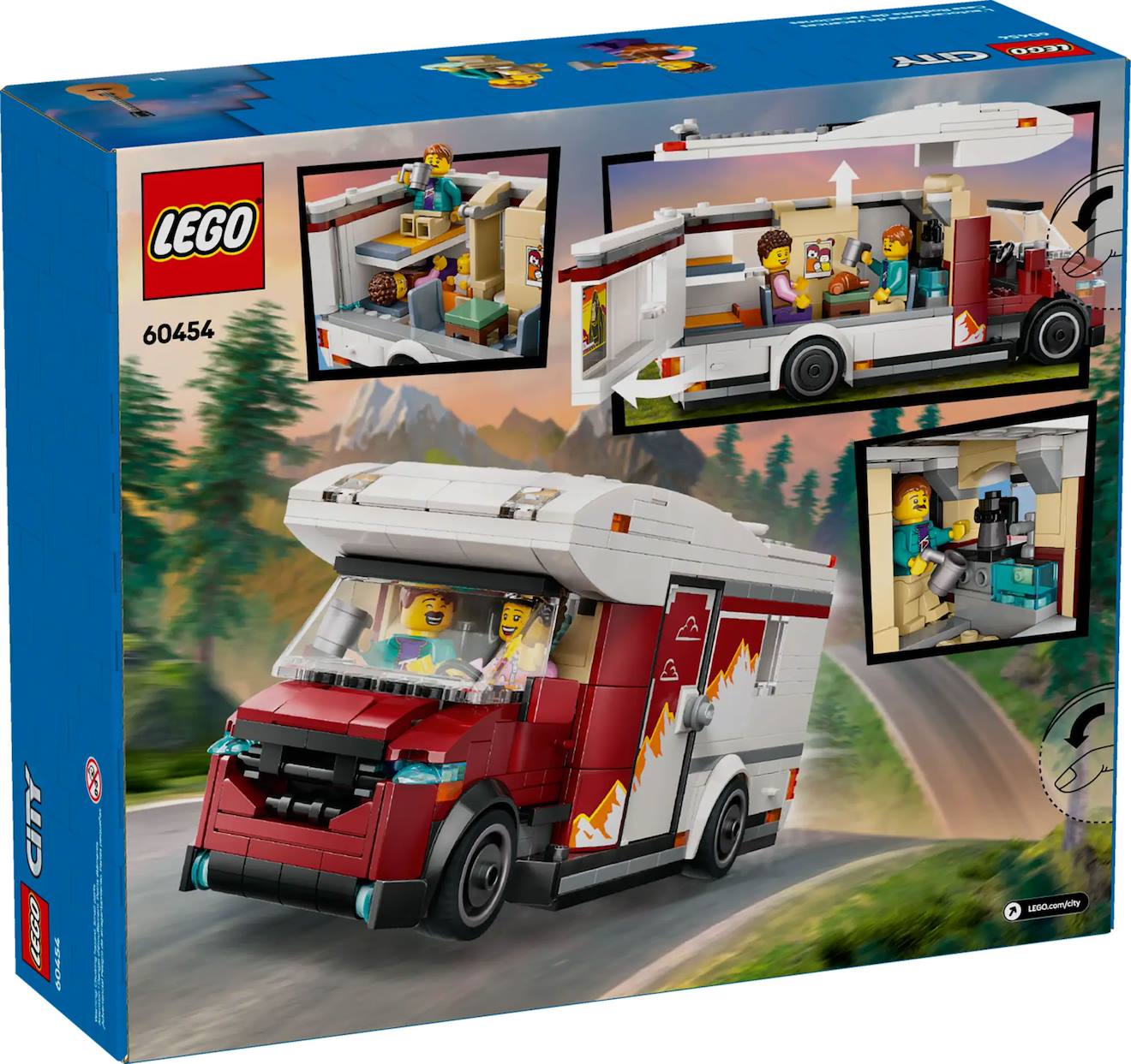 LEGO city - le camping-car d'aventures - 60454 multicolore