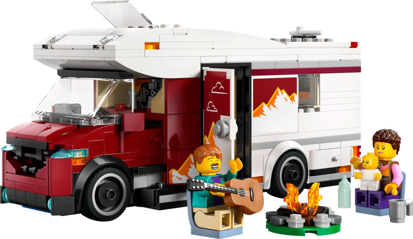 LEGO city - le camping-car d'aventures - 60454 multicolore