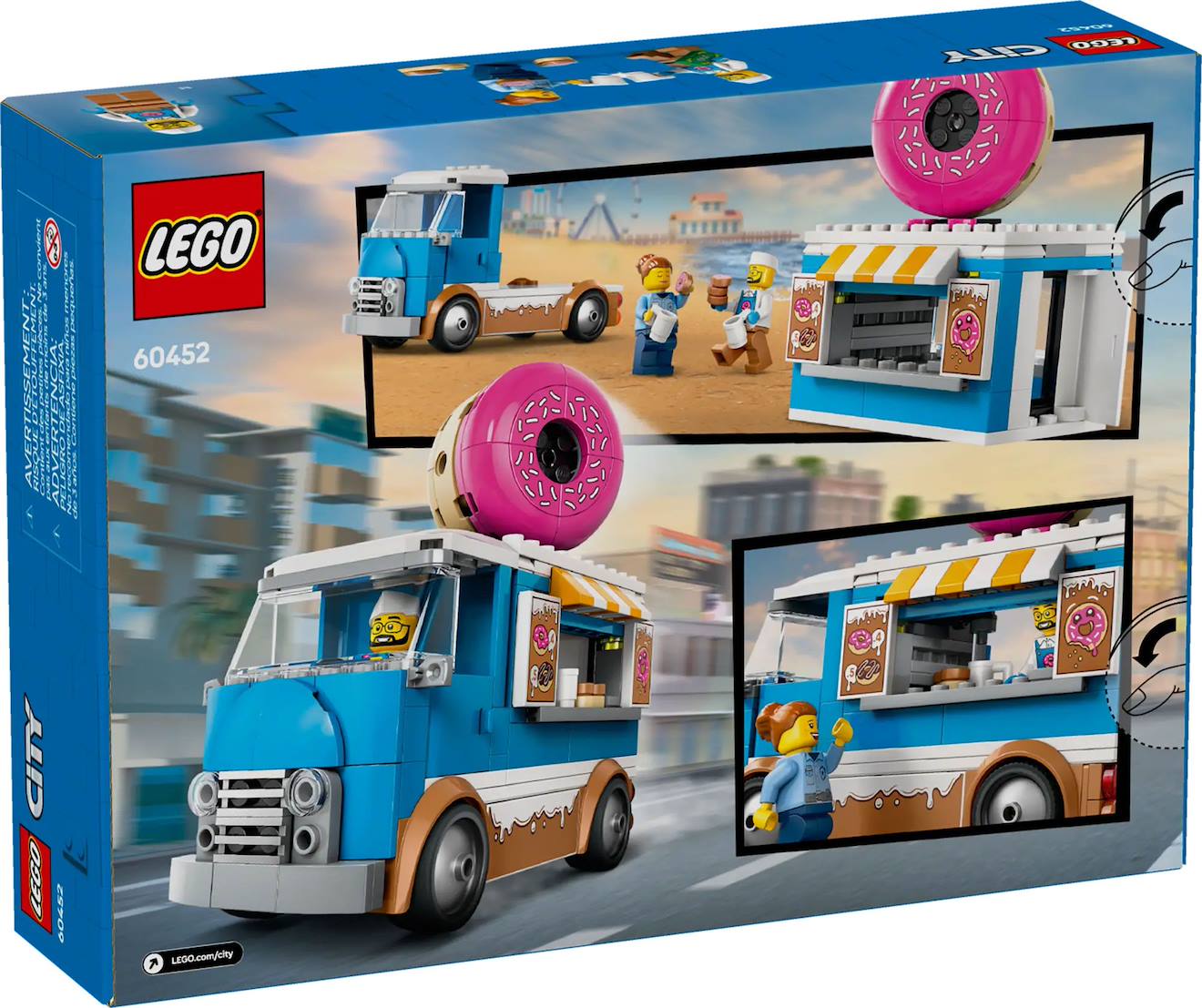 LEGO city - le food-truck de donuts - 60452 multicolore
