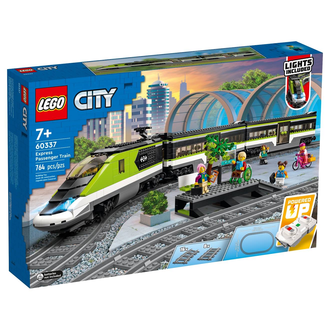 LEGO city - le train de voyageurs express - 60337 multicolore