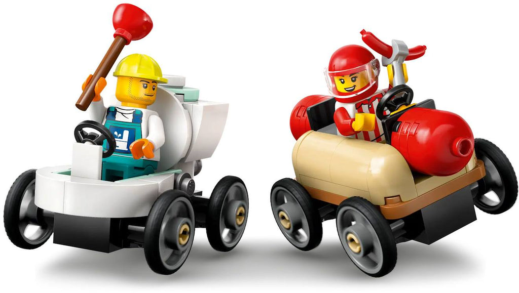 LEGO city - zéro limite : rampe pour bolides de course - 60460 multicolore