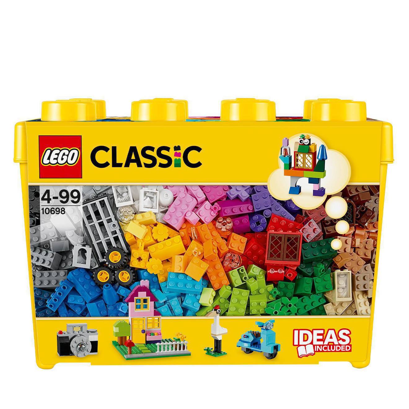 LEGO classic - boîte de briques créatives deluxe LEGO - 10698 multicolore