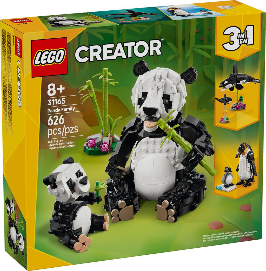 LEGO creator - animaux sauvages : la famille de pandas - 31165 multicolore