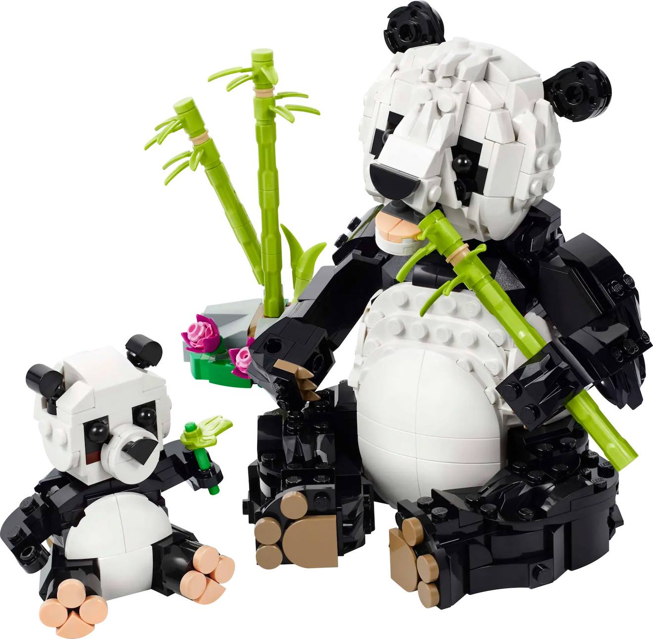 LEGO creator - animaux sauvages : la famille de pandas - 31165 multicolore