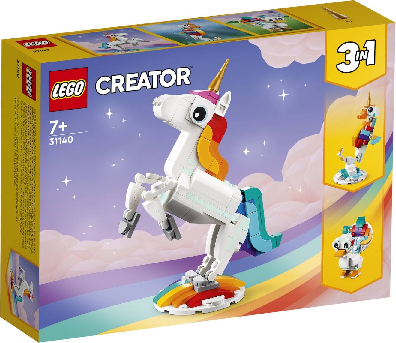 LEGO creator - la licorne magique - 31140 multicolore