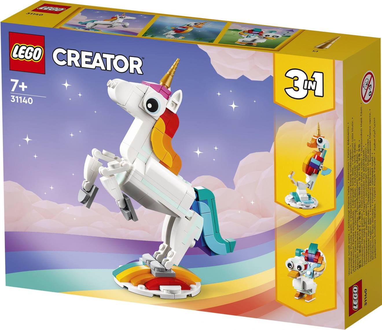 LEGO creator - la licorne magique - 31140 multicolore