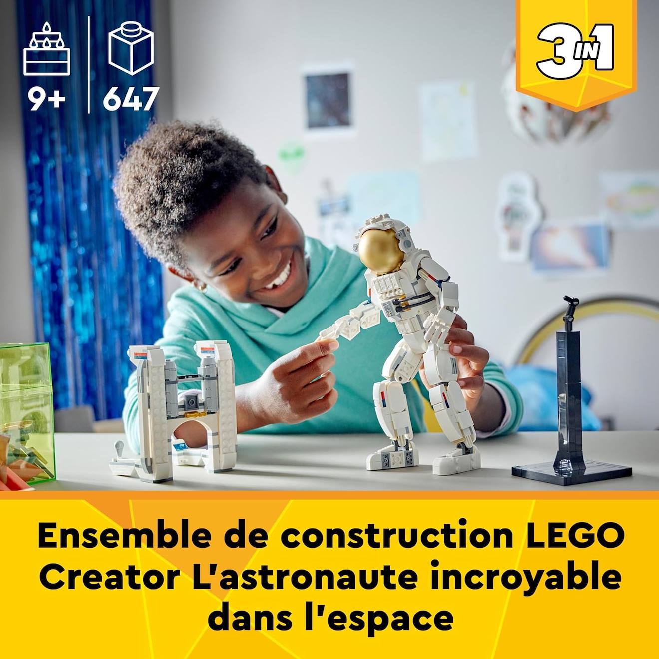 LEGO creator - l'astronaute dans l'espace - 31152 blanc