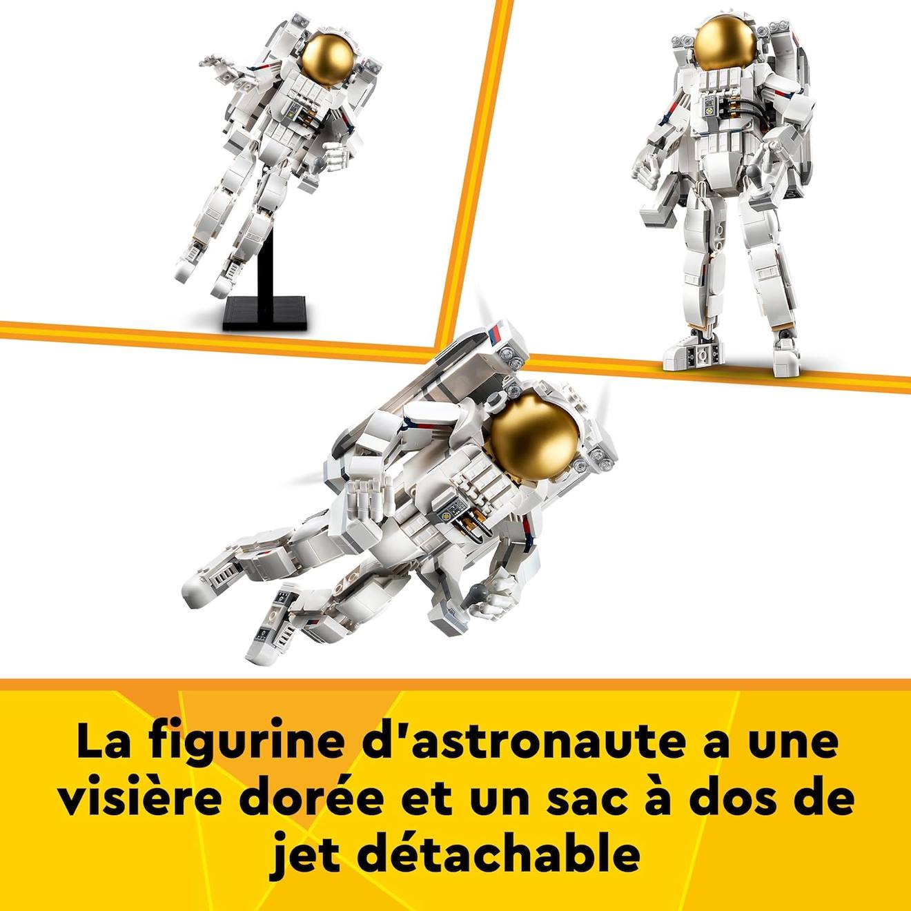 LEGO creator - l'astronaute dans l'espace - 31152 blanc