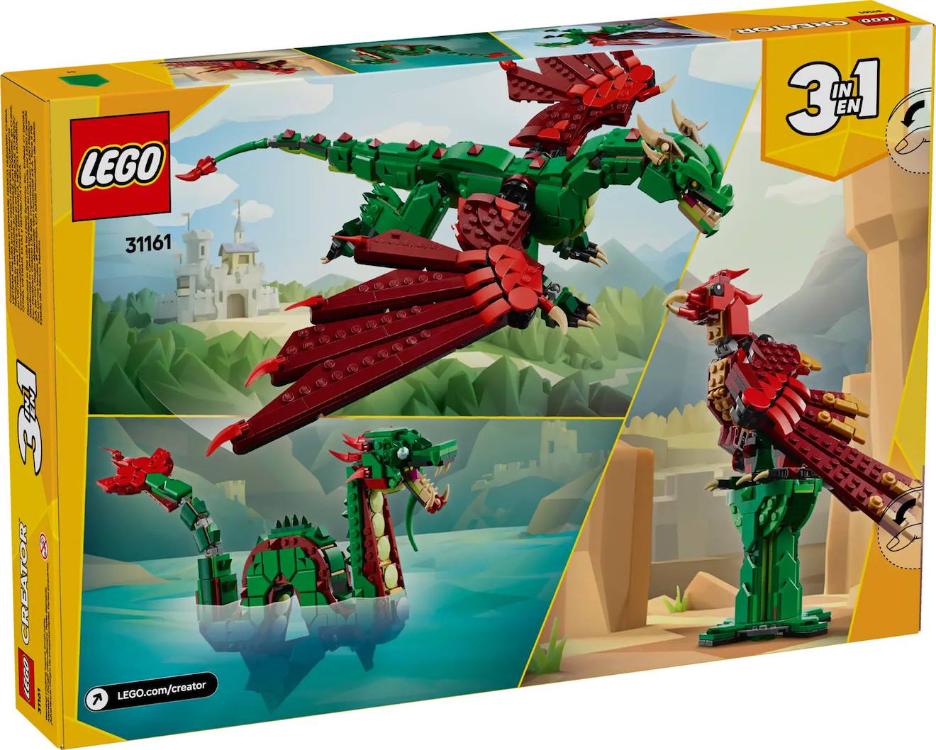 LEGO creator - le dragon médiéval - 31161 multicolore