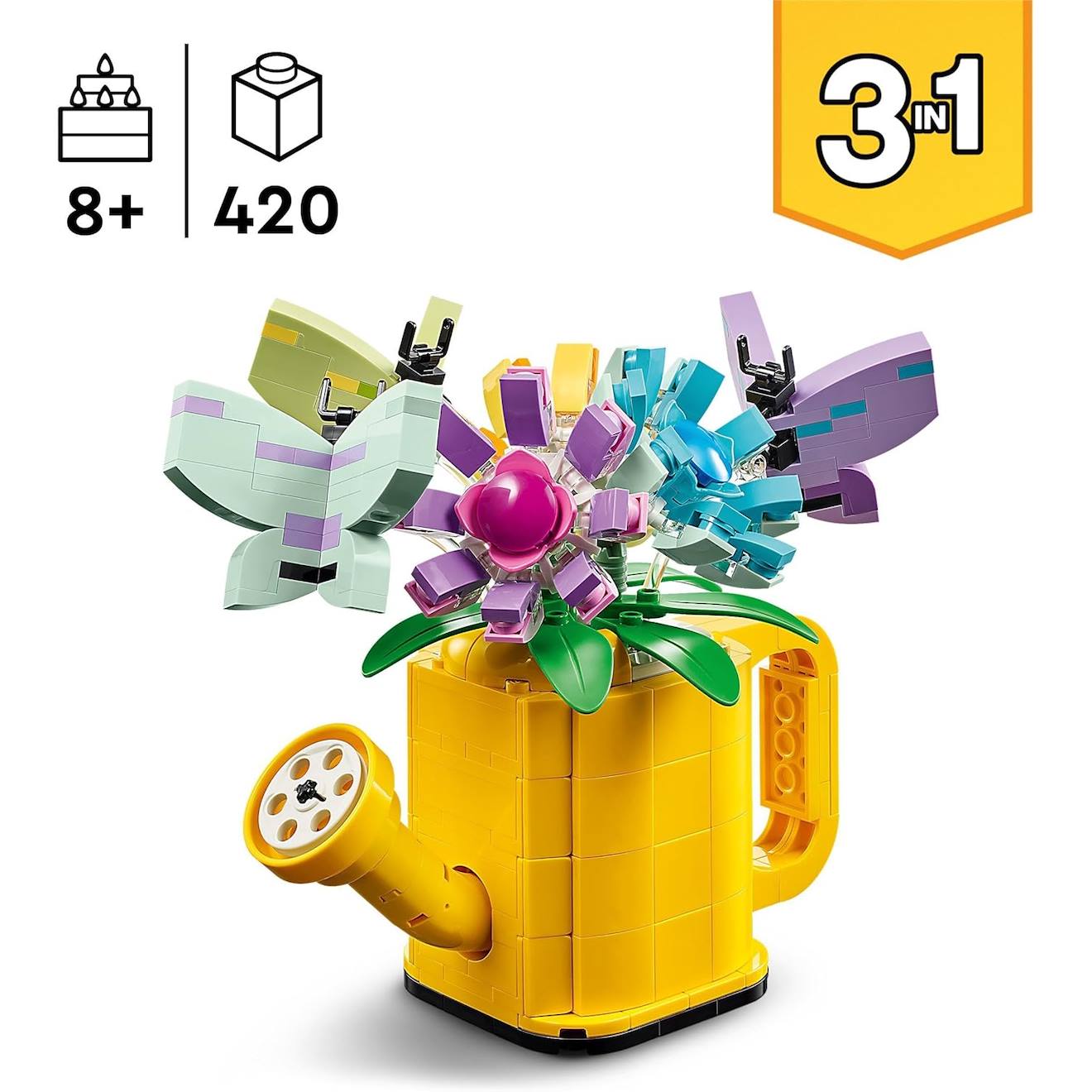 LEGO creator - les fleurs dans l'arrosoir - 31149 multicolore