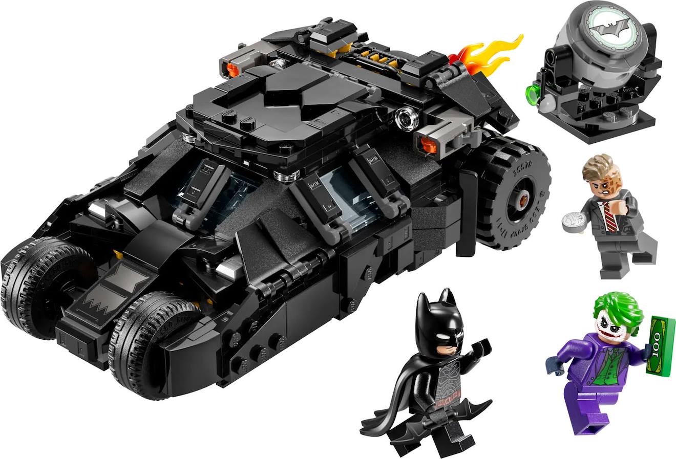 LEGO dc comics - la batmobile tumbler de Batman contre double-face et le joker - 76303 multicolore