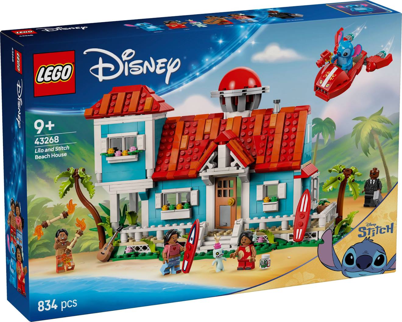 LEGO Disney - la maison sur la plage de lilo et Stitch - 43268 multicolore