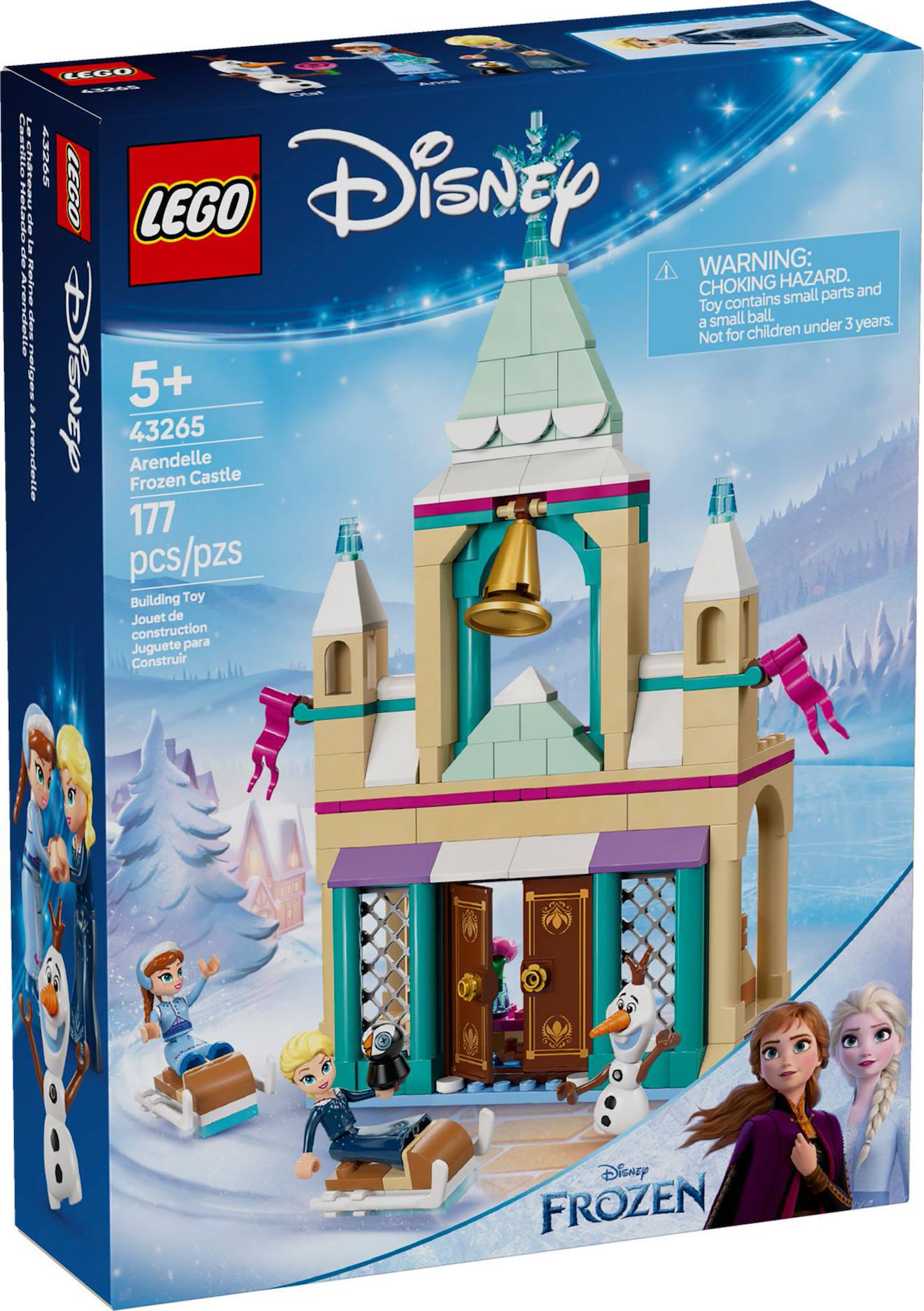 LEGO Disney - le château de glace d'arendelle - 43265 multicolore
