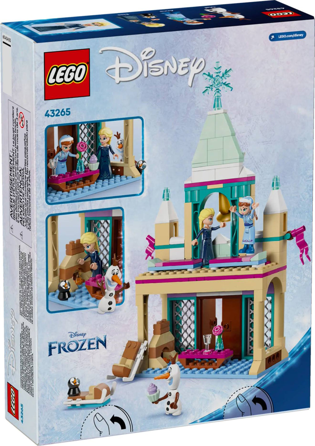 LEGO Disney - le château de glace d'arendelle - 43265 multicolore