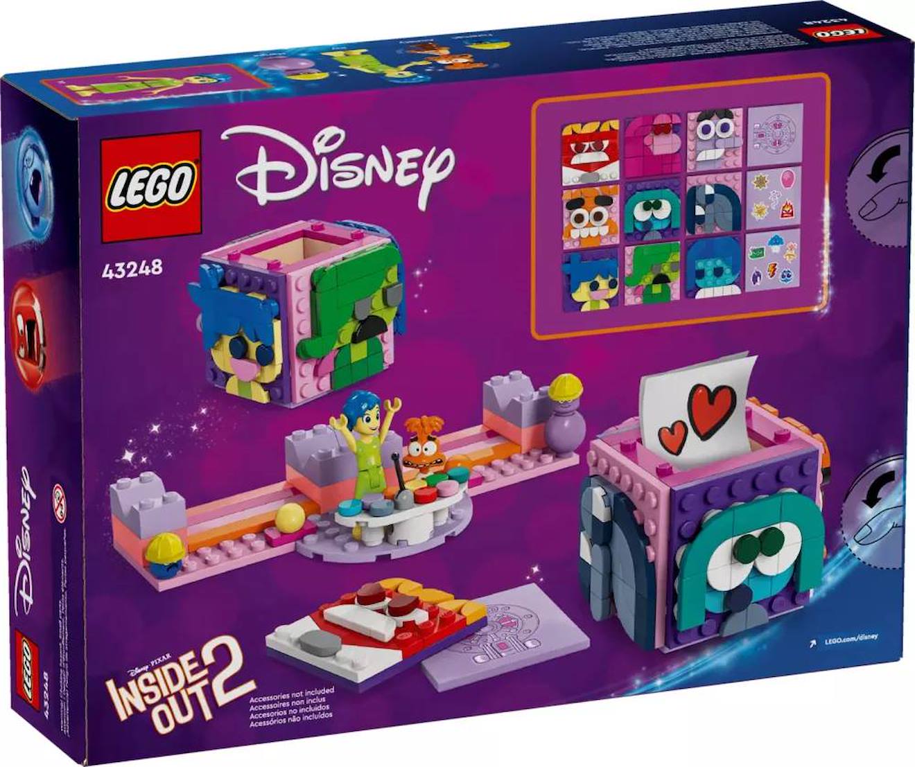 LEGO Disney - les cubes des émotions vice-versa 2 - 43248 multicolore
