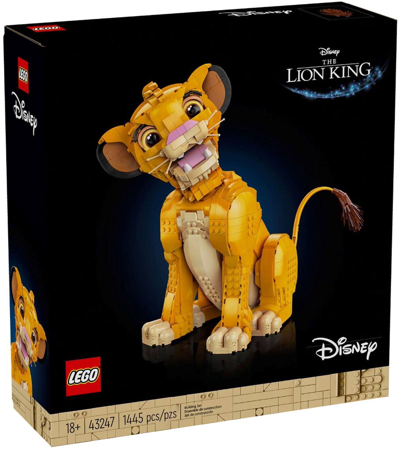 LEGO Disney - simba, le jeune roi lion - 43247 multicolore