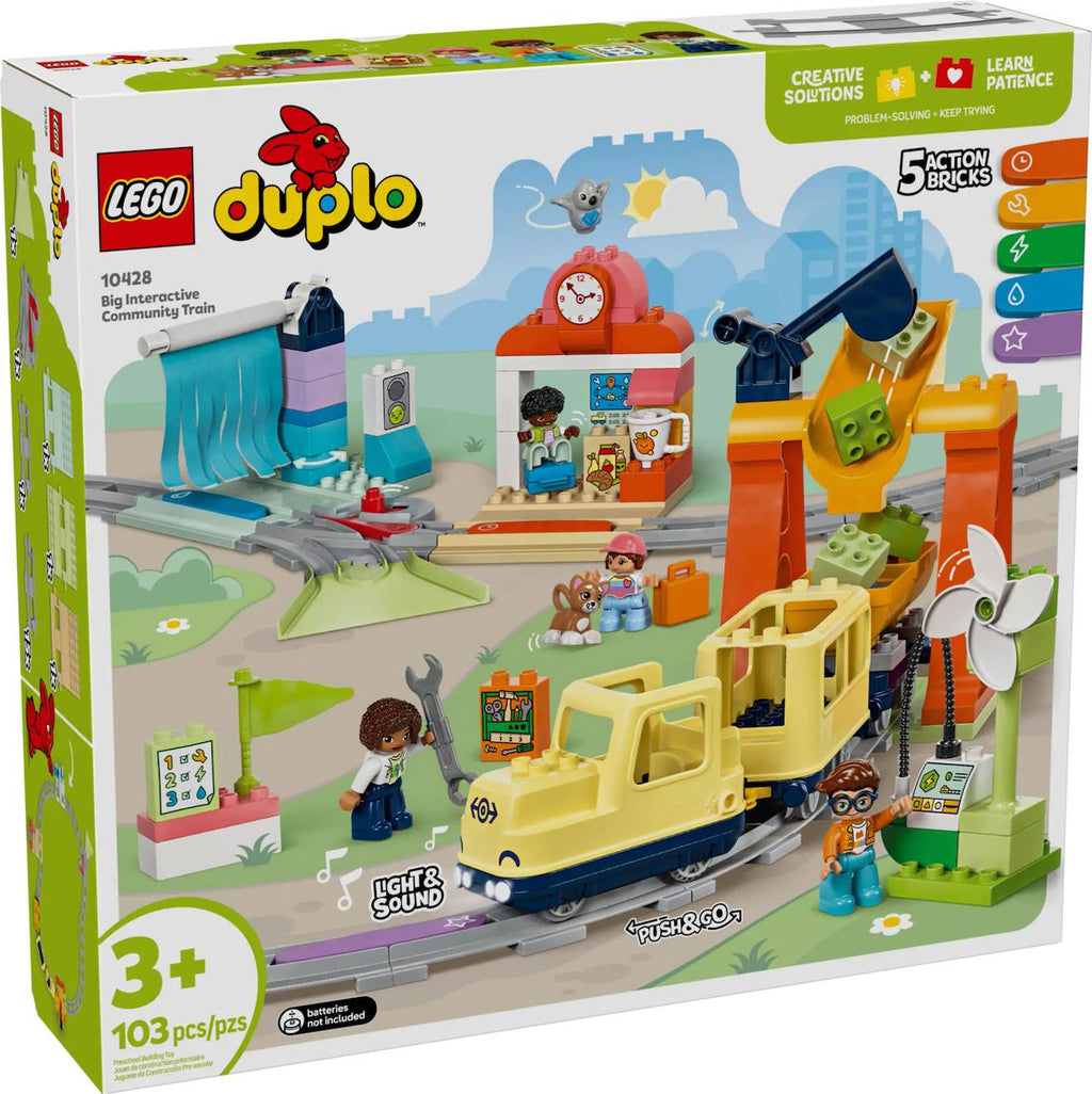 LEGO Duplo - le grand train communautaire interactif - 10428 multicolore