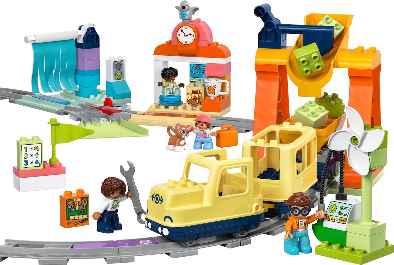 LEGO Duplo - le grand train communautaire interactif - 10428 multicolore