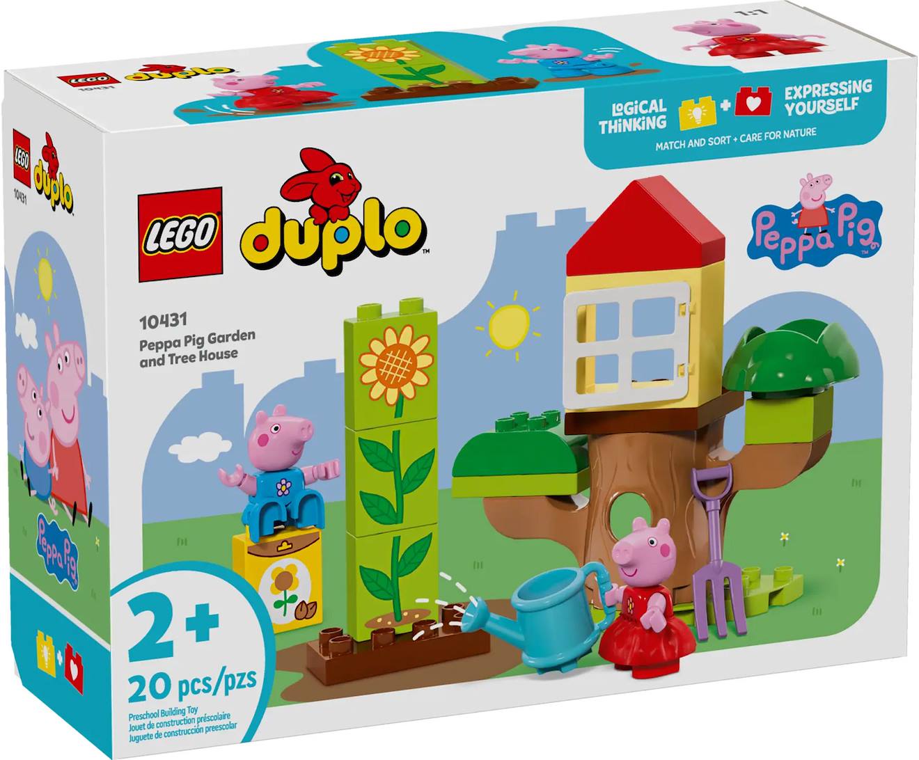 LEGO Duplo - le jardin et la cabane dans l'arbre de Peppa Pig - 10431 multicolore