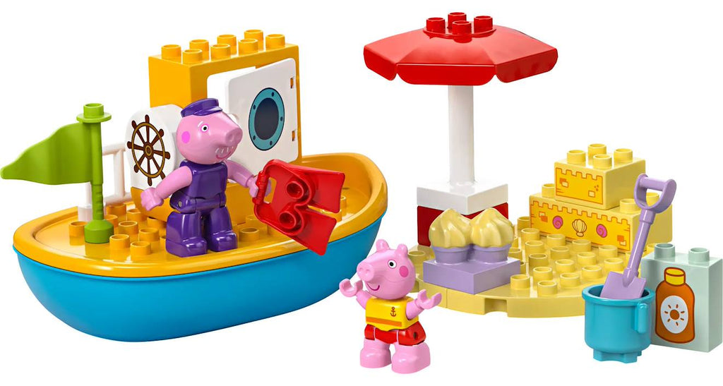 LEGO Duplo - le voyage en bateau de Peppa Pig - 10432 multicolore