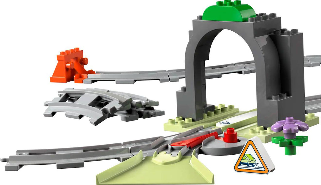 LEGO Duplo - set d'extension : les rails et le tunnel du train - 10425 multicolore
