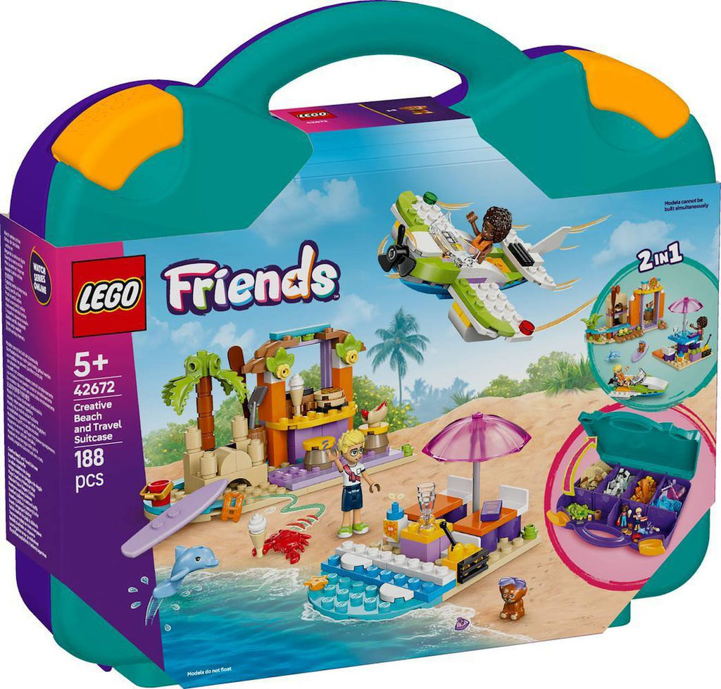 LEGO friends - la valise créative de plage - 42672 multicolore