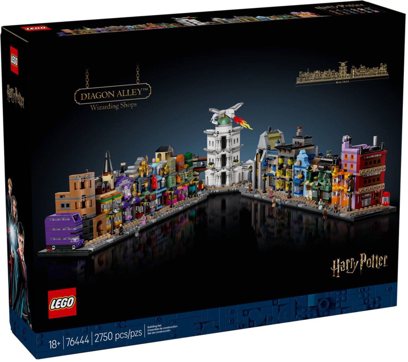 LEGO Harry Potter - les boutiques magiques du chemin de traverse - 76444 multicolore