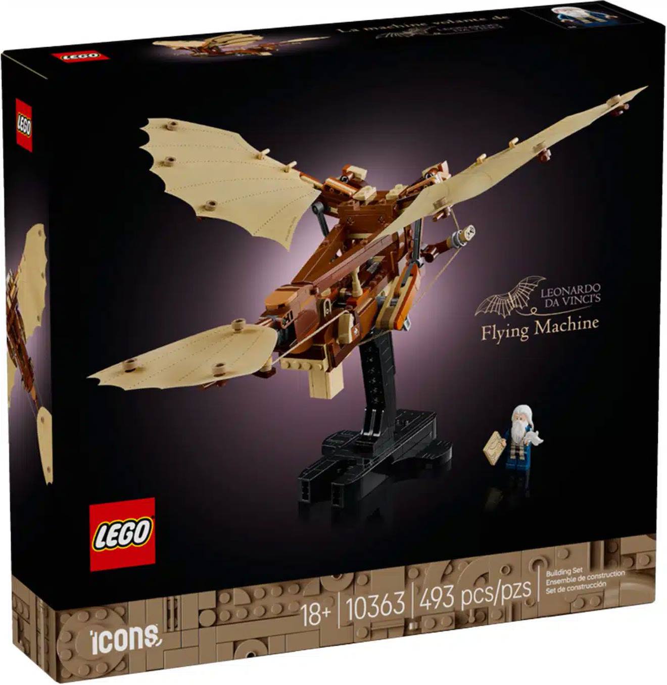LEGO icons - la machine volante de léonard de vinci - 10363 multicolore