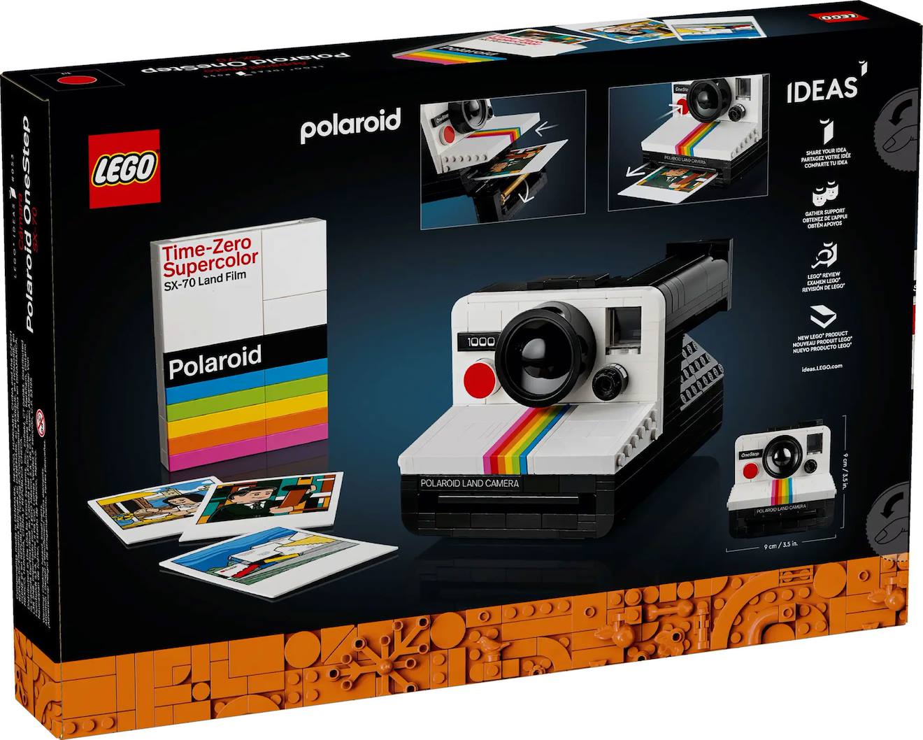 LEGO ideas - appareil photo polaroid onestep sx-70 - 21345 multicolore